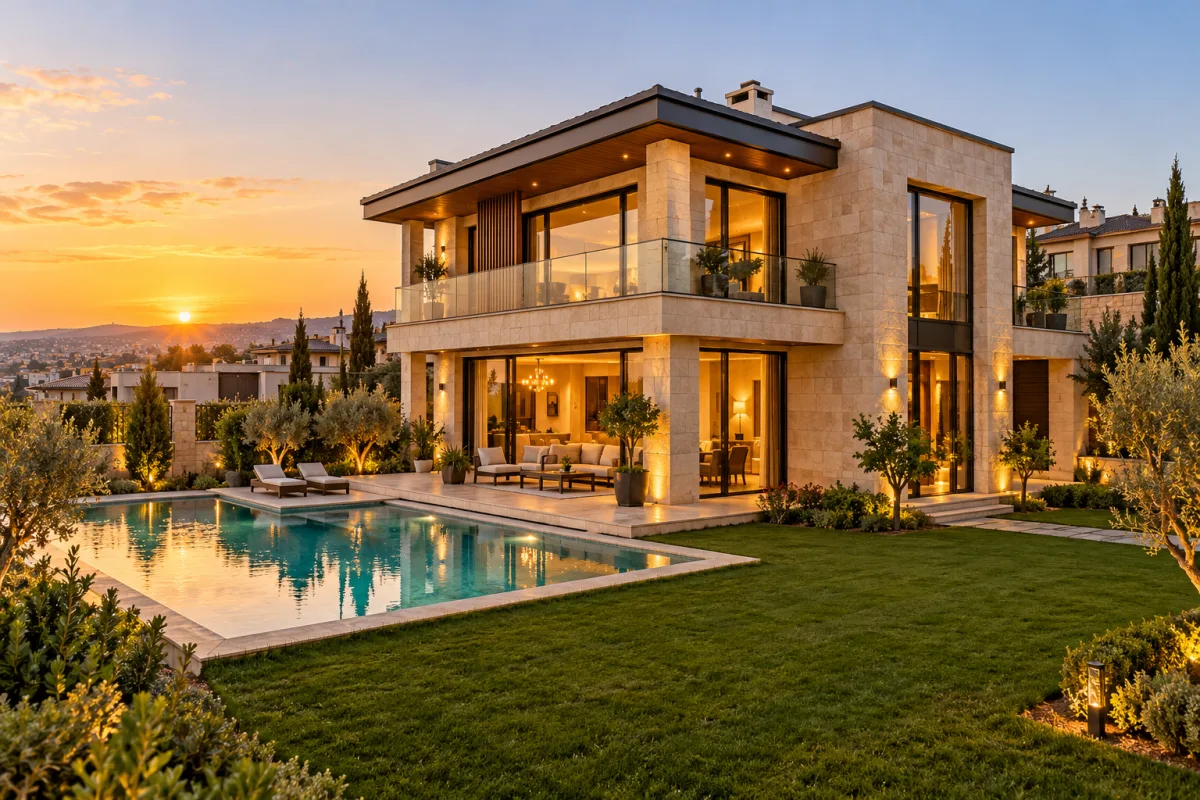 Beykent bölgesinde havuzlu ve bahçeli modern villa